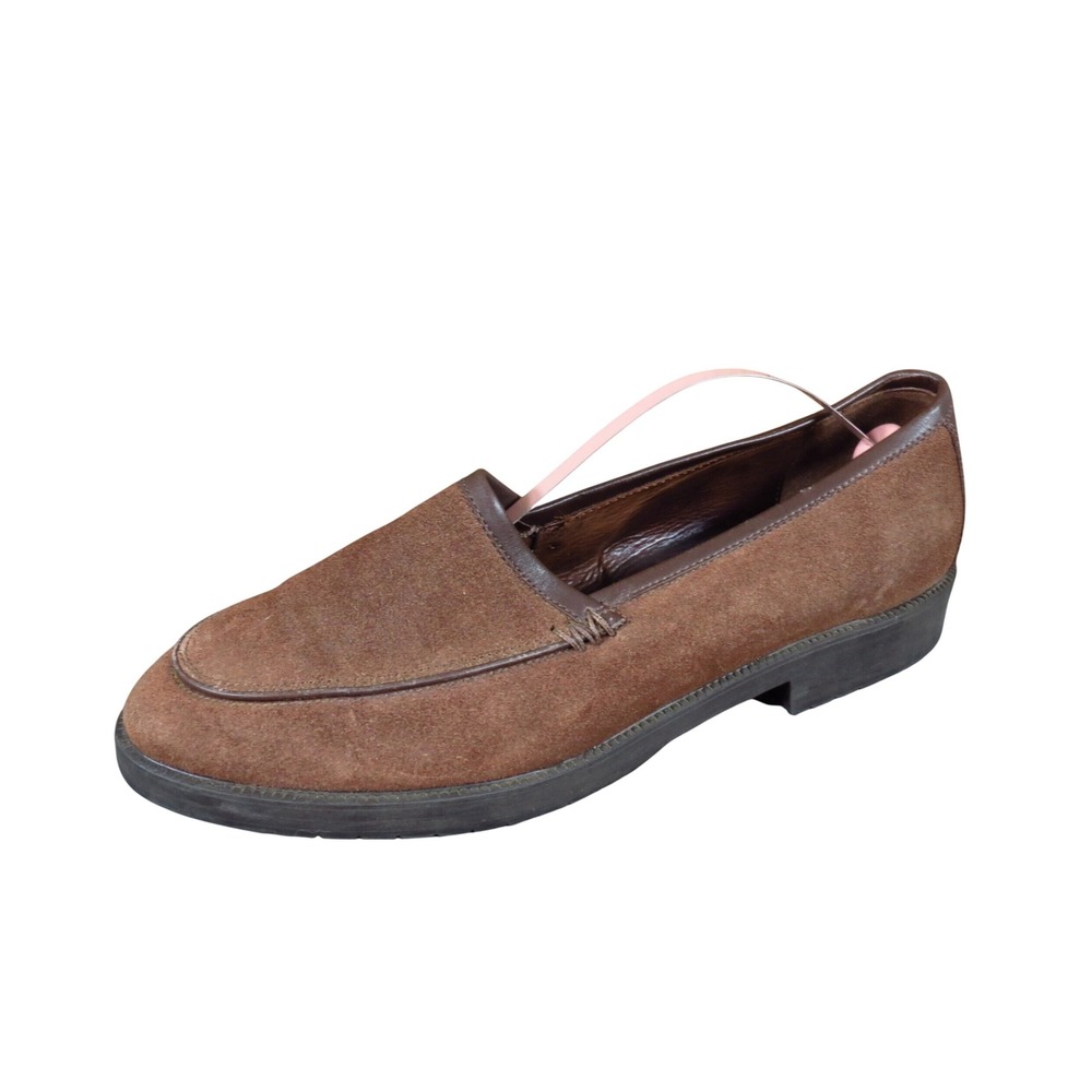 Eddie Bauer Women Loafer Shoes Size 9.5 Walking Travel Brown Suede Slip On